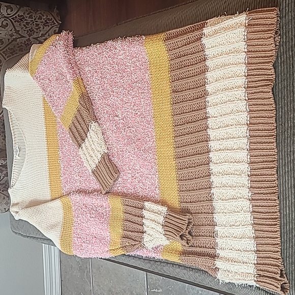 Umgee Colorblock Sweater Dress - Picture 12 of 12